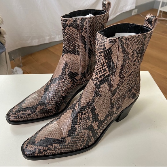 Musse snake print ankle boots - Picture 3 of 3